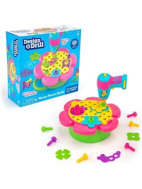 Creative Design & Drill Flower Power Studio - Educational STEM Toy for Kids